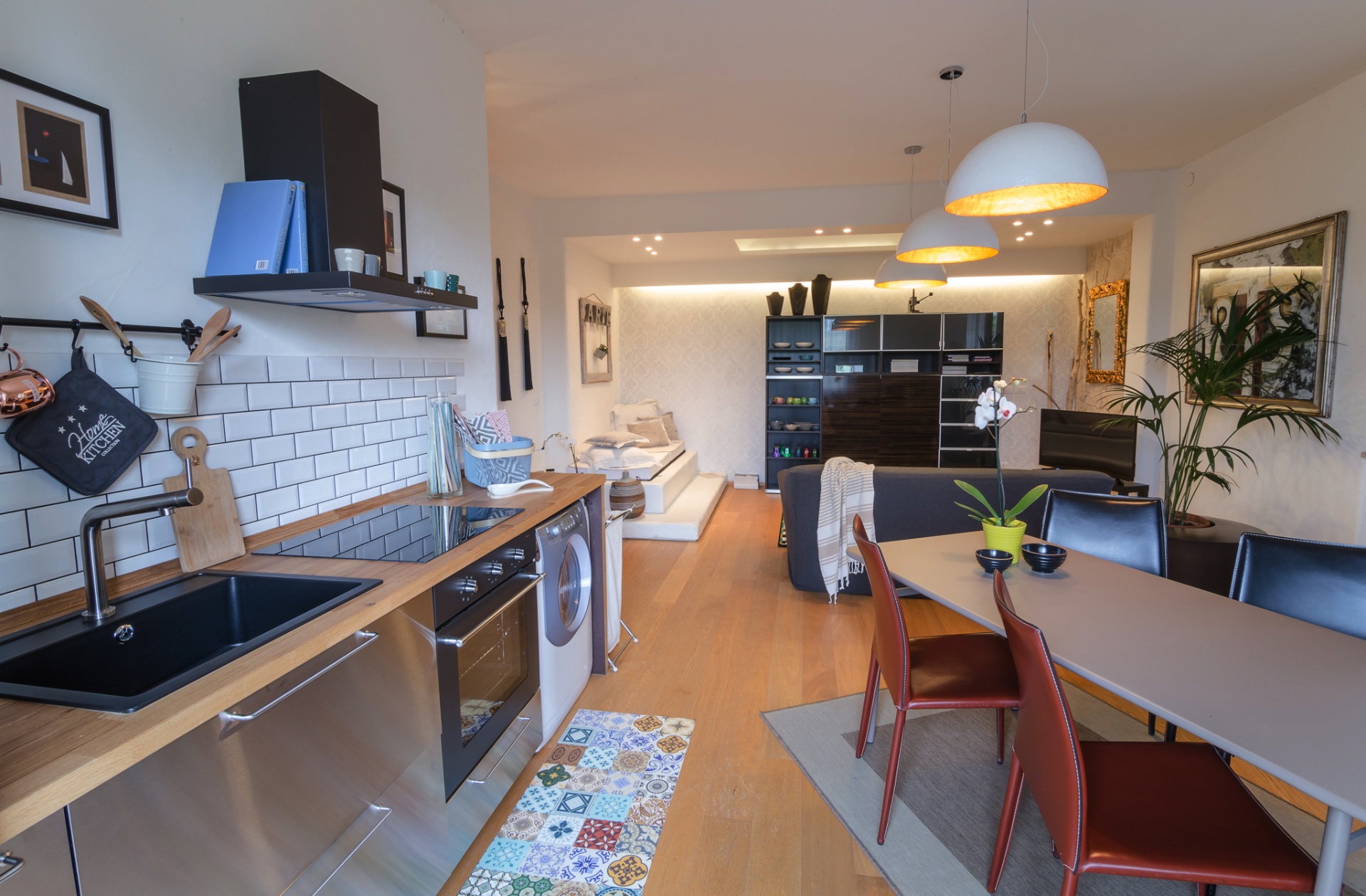 Maison Mi.Rì. Termoli — cucina attrezzata con vista sul soggiorno